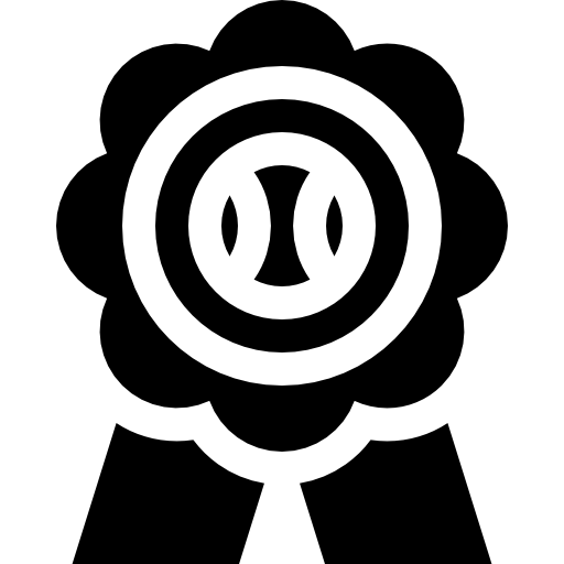 récompense Basic Straight Filled Icône