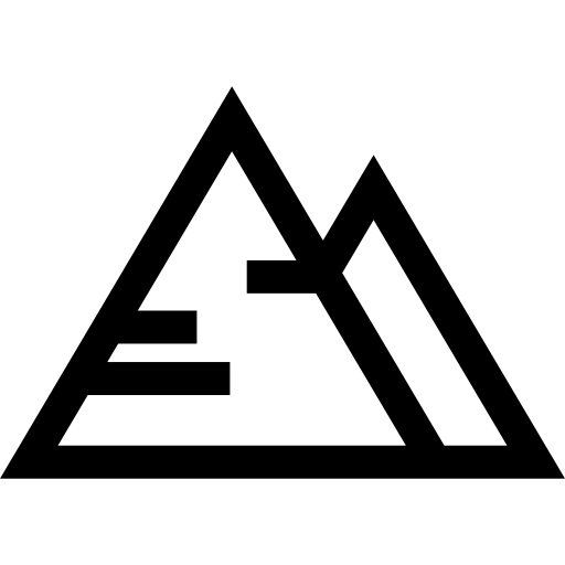 pyramides Basic Straight Lineal Icône