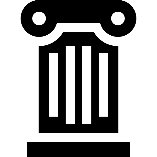 columna Basic Straight Filled icono