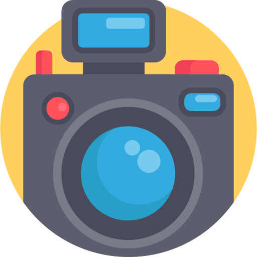 Photo camera Detailed Flat Circular Flat icon