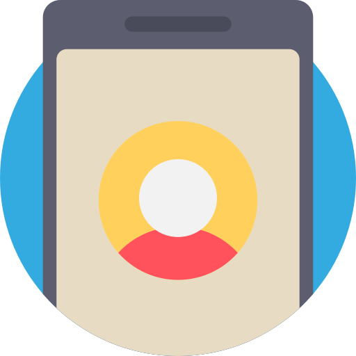 smartphone Detailed Flat Circular Flat icoon