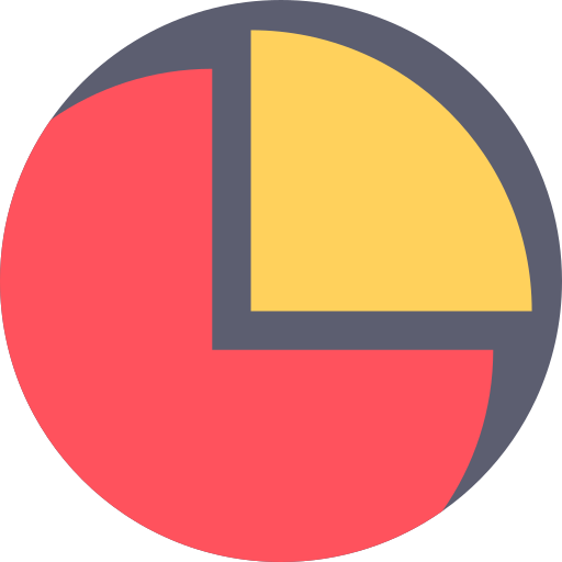 Круговая диаграмма Detailed Flat Circular Flat иконка