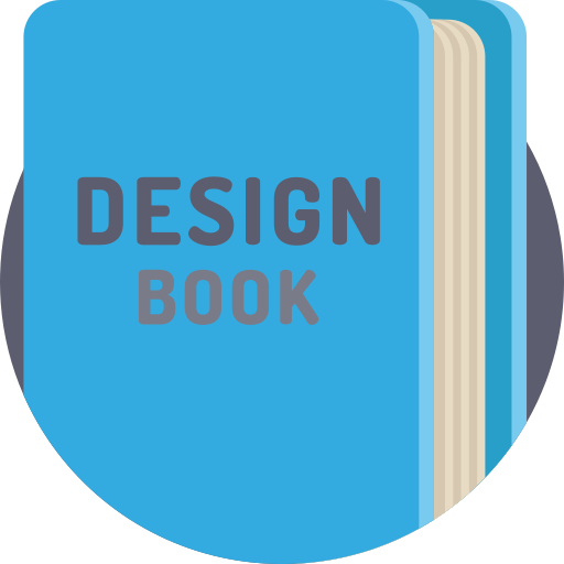 Книга Detailed Flat Circular Flat иконка