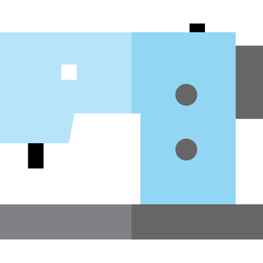 Sewing machine Basic Straight Flat icon