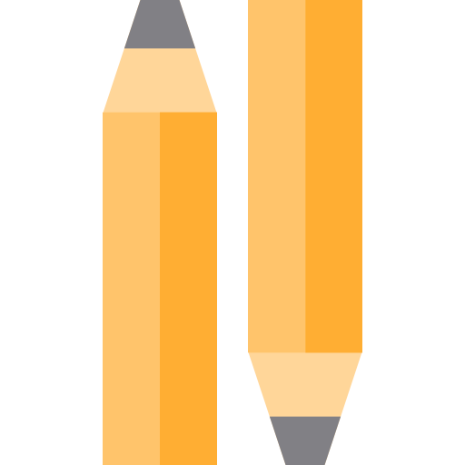 Pencil Basic Straight Flat icon