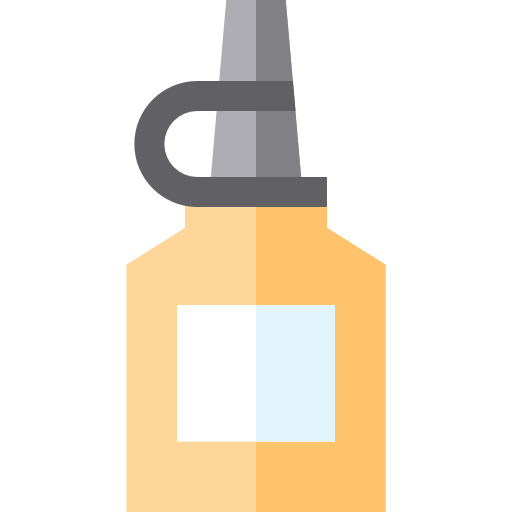 botella de aceite Basic Straight Flat icono