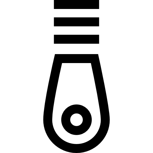 cremallera Basic Straight Lineal icono