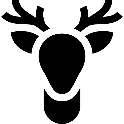 renifer Basic Straight Filled ikona