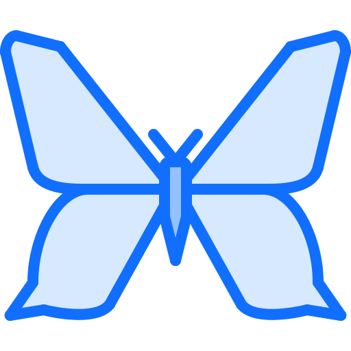 borboleta Coloring Blue Ícone