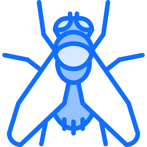 fliege Coloring Blue icon