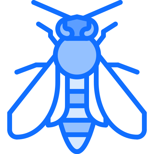 abelha Coloring Blue Ícone