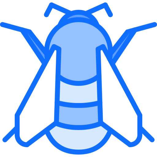 abelha Coloring Blue Ícone