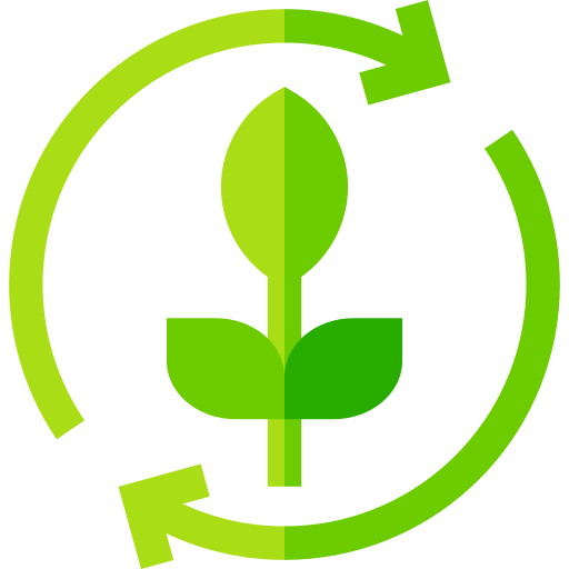 zielona energia Basic Straight Flat ikona