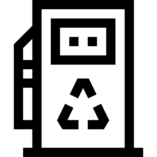 benzinestation Basic Straight Lineal icoon