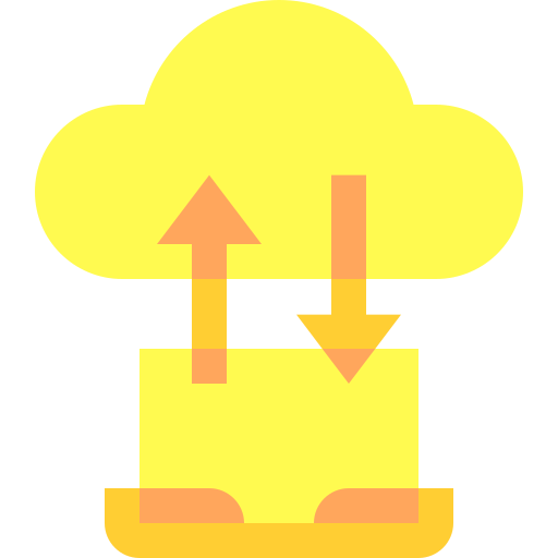 cloud computing Basic Sheer Flat icoon