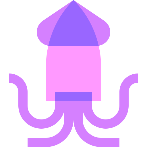 Squid Basic Sheer Flat icon