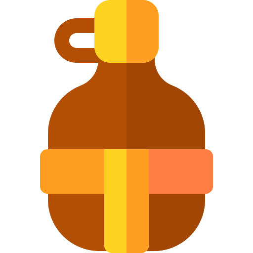 frasco de agua Basic Rounded Flat icono