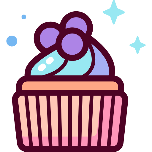 컵케이크 Special Candy Lineal color icon