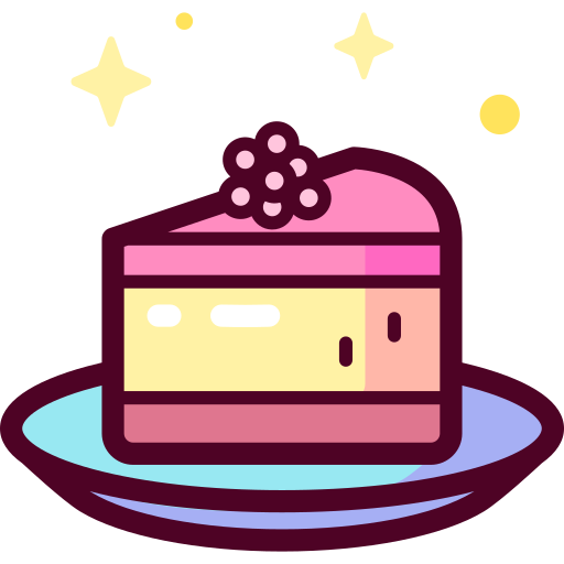 tarta de queso Special Candy Lineal color icono