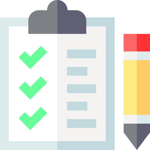 Checklist Basic Straight Flat icon
