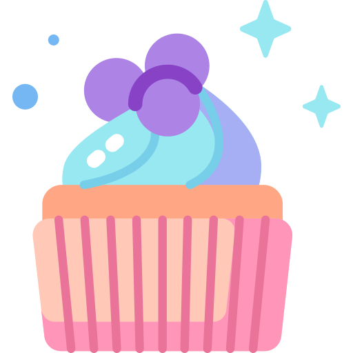 Cupcake Special Candy Flat icon