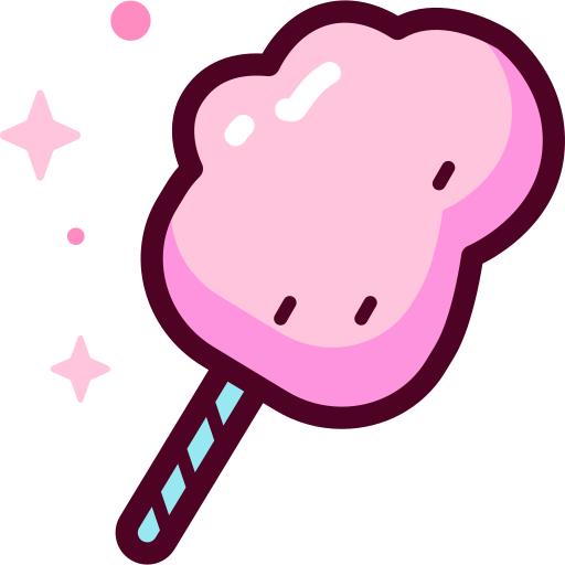 Cotton candy Special Candy Lineal color icon