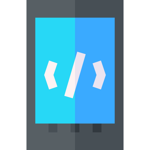 codering Basic Straight Flat icoon