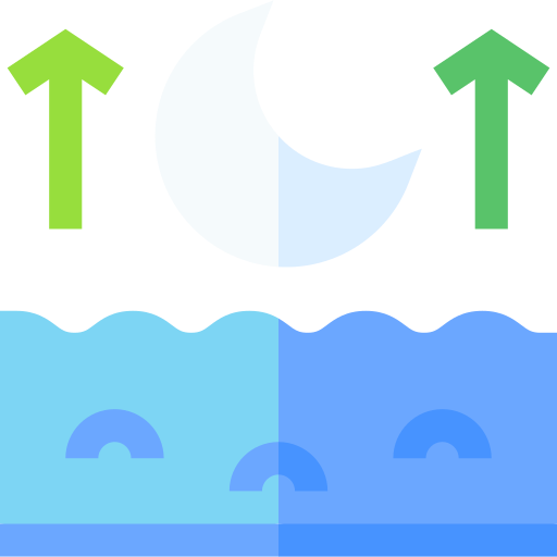High tide Basic Straight Flat icon