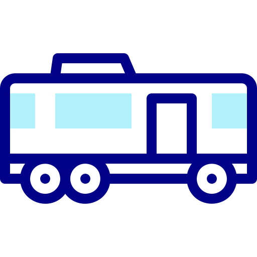 Ônibus Detailed Mixed Lineal color Ícone