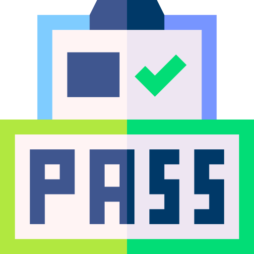 Pass Basic Straight Flat icon