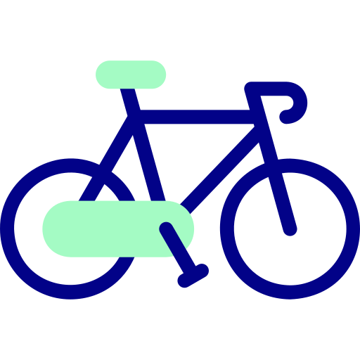 자전거 Detailed Mixed Lineal color icon