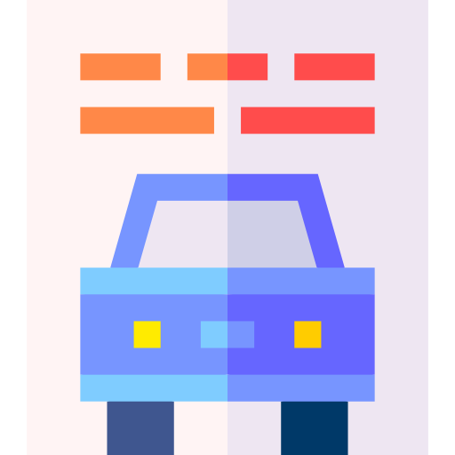 autoescuela Basic Straight Flat icono