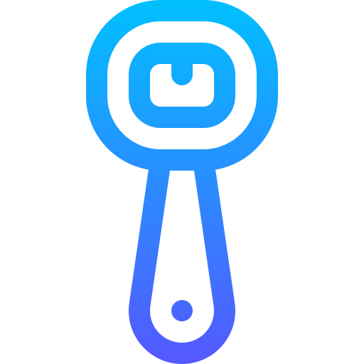 Bottle opener Basic Gradient Lineal color icon