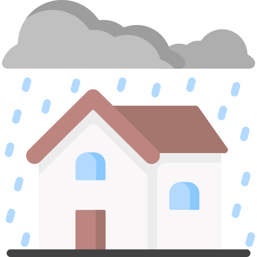 lluvia pesada Special Flat icono
