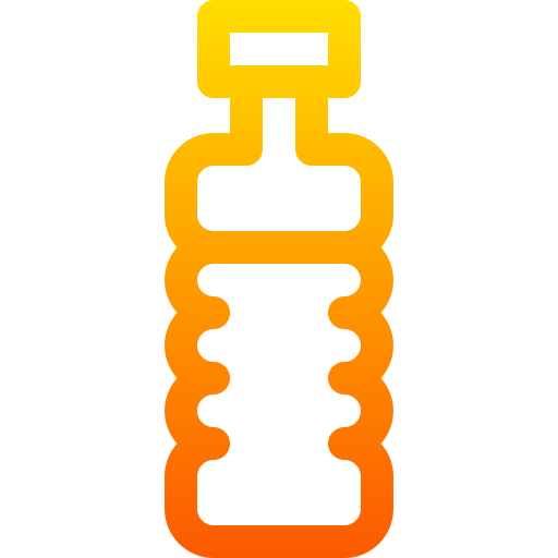 Water bottle Basic Gradient Lineal color icon