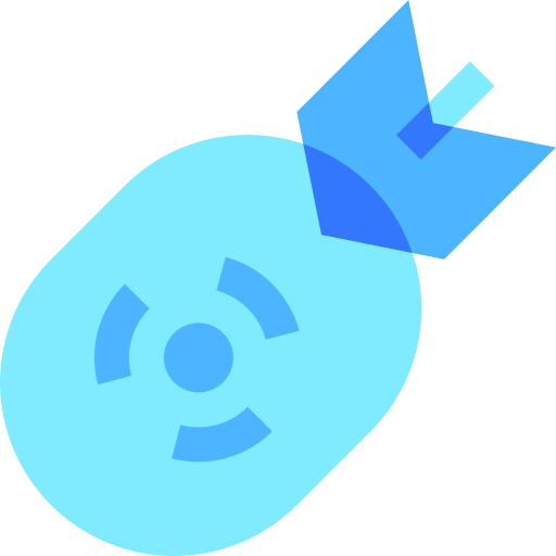 bomba nuclear Basic Sheer Flat icono