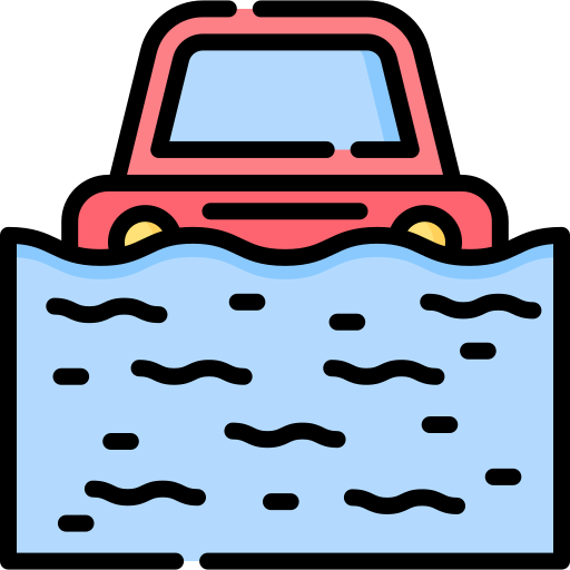 inundación Special Lineal color icono