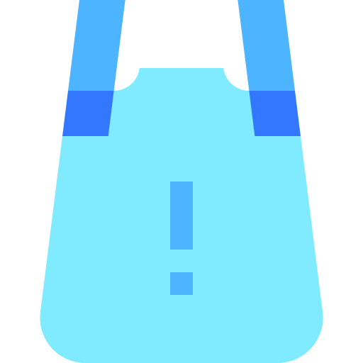 saco de plástico Basic Sheer Flat Ícone