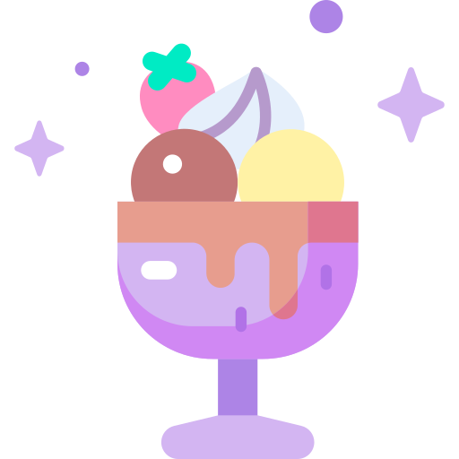 kubek do lodów Special Candy Flat ikona