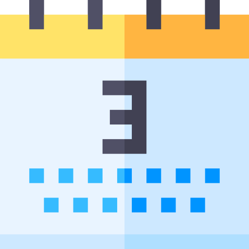 harmonogram Basic Straight Flat ikona