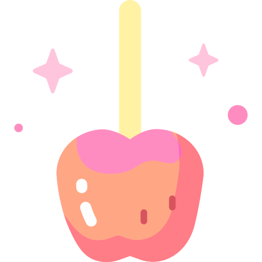 Caramelized apple Special Candy Flat icon