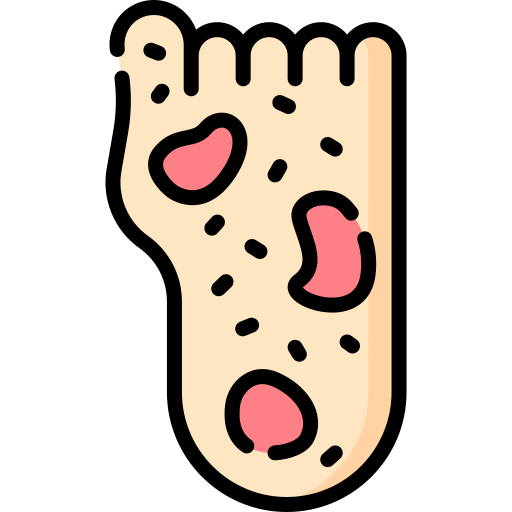 pied d'athlète Special Lineal color Icône
