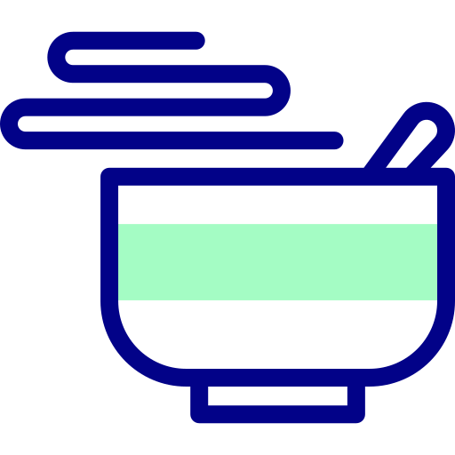 スープ Detailed Mixed Lineal color icon
