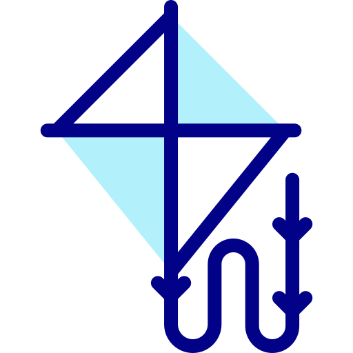 凧 Detailed Mixed Lineal color icon