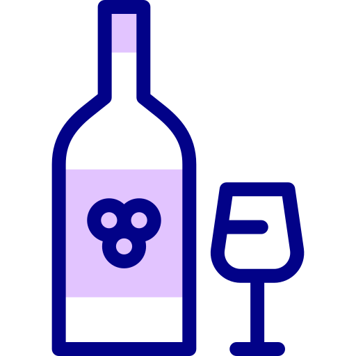 Wine Detailed Mixed Lineal color icon