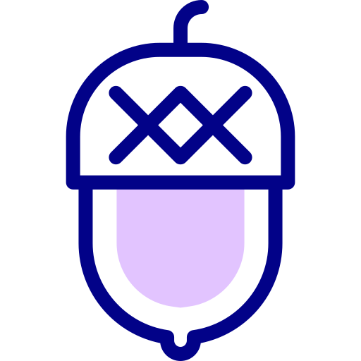 ドングリ Detailed Mixed Lineal color icon