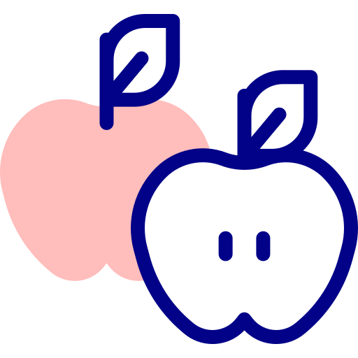 яблоко Detailed Mixed Lineal color иконка