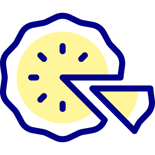 pie de manzana Detailed Mixed Lineal color icono