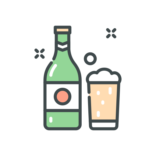 Бутылка пива Generic Outline Color иконка