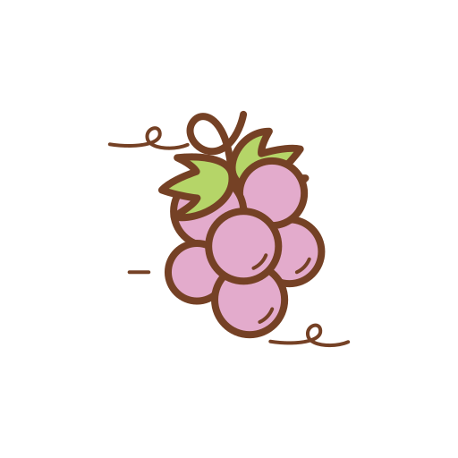 Grape Generic Outline Color icon